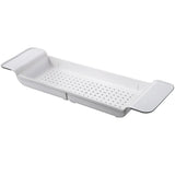 NNEOBA Expandable Bathtub Tray Caddy Organizer for Books & Wine