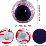 NNETM Haunting Hues: Inflatable Ghost Eyeball with Color-Changing LED