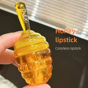 NNETM Natural Honey Moisturizing Lipstick, Honey/Peach Lip Balm Lip Gloss, Hydrating And Moisturizing, Long-lasting Lip Bigger, Fade The Lip Line, Prevention Dry And Crack