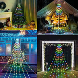 NNEOBA Waterfall Tree Fairy Light USB 8 Modes Curtain Light