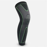 NNEOBA 2Pcs Full Length Knee Support Compression Sleeve XL Green