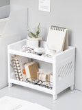 NNEOBA Double Layer Storage Rack for Desk Organization
