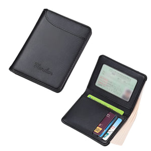 NNEOBA Men’s Credit Card Wallet Super Slim PU Leather