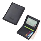 NNEOBA Men’s Credit Card Wallet Super Slim PU Leather