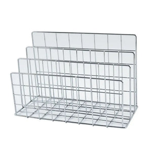 NNEOBA Three-Tier Iron Magazine and Book Storage Rack