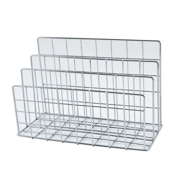 NNEOBA Three-Tier Iron Magazine and Book Storage Rack