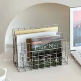 NNEOBA Three-Tier Iron Magazine and Book Storage Rack