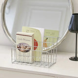 NNEOBA Three-Tier Iron Magazine and Book Storage Rack