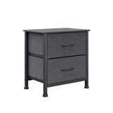 Levede Storage Cabinet Chest of 2 Drawers Dark Grey-1910113286993612800