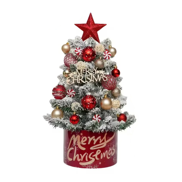 NNETM Pre-Lit Pink & Gold Christmas Tree Kit