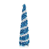NNETM Pre-Lit Blue Fir Christmas Tree
