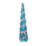NNETM Blue Silver Foil Christmas Tree