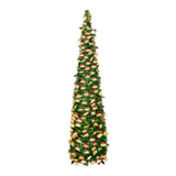 NNETM Green Pop-Up Tinsel Christmas Tree