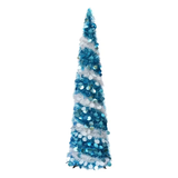 NNETM Blue White Glitter Christmas Tree