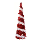 NNETM Red White Spiral Christmas Tree