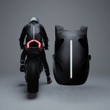 NNETM Motorcycle Travel Backpack with Helmet Storage