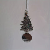 Metal Christmas Tree Hanging Ornament Engraved Gift