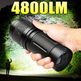 NNETM Super Bright LED Flashlight Rechargeable Torch