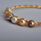 Elegant Pearl-Inlaid Bracelet for Women – Classic Fashion Jewelry Gift