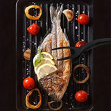NNETM 2-in-1 Nylon Frying Spatula Tong