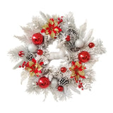 NNEOBA Christmas Elk Wreath Hanging Front Door Decoration