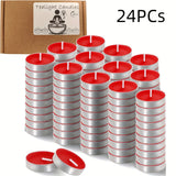 NNETM 24pcs Red Tea Light Candles