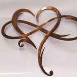 NNETM Infinity Heart Metal Wall Art Love Sign Decor