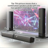 NNETM 20W 3D Home Theater Stereo Surround Wireless Speaker - Black