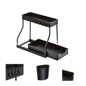 NNETM Space-Saving 2-Tier Pull-Out Storage Organizer