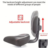 NNETM Three-Wheeled Electric Bike Saddle with Backrest