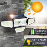 NNETM 1pc Solar Garden Light Outdoor - 270 LEDs Solar Wall Light with Motion Sensor