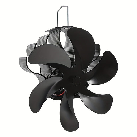 NNETM 6-Blade Quiet Fireplace Fan Heat Circulator
