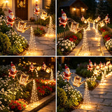 82CM Solar Santa Claus Kettle Light for Christmas