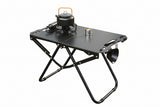 NNETM Portable Folding Camping Table with Light Stand & Storage Bag