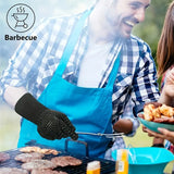 NNETM Fireproof Silicone BBQ Gloves - Heat Resistant, Cut-Resistant, Non-Slip (Black)