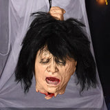 NNETM Latex Head Hanging - With Black Hair