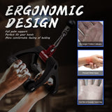 NNETM Ergonomic Triangle V-Shaped Grip Handle - Non-Slip TPE Resistance Band Attachment(Red)