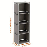 NNETM Metal Bookshelf Storage Rack for Home & Office (4-Tier)