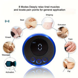 NNETM Portable EMS Pulse Massager – Rechargeable Full-Body Muscle Relaxation(Blue)