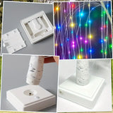 NNETM Christmas Radiance: LED Colorful Willow Tree Lights