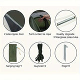NNETM 3-4 Person Instant Setup Camping Tent - Quick & Easy Automatic Pop-Up Design