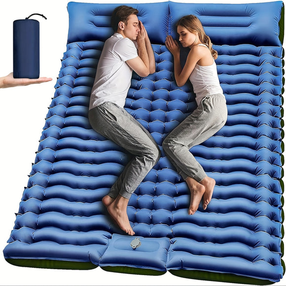 NNETM Double Self-Inflating Sleeping Pad with Pillow