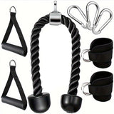NNETM Tricep Rope Set Gym Pulley Accessories (8PCS)