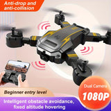 NNETM S6 Foldable Drone – Dual Camera RC Quadcopter with Height Hold