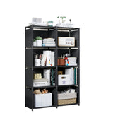 NNETM Bookshelf Durable Metal & Plastic (8-Tier)