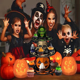 NNETM Halloween Cake Stand Tiered Dessert Display