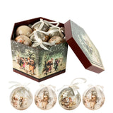 14-Piece 7.5CM Traditional Round Christmas Ball Ornaments