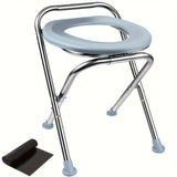 NNETM Portable Stainless Steel Camping Toilet