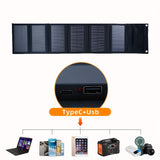 NNETM Foldable 60W Portable Solar Charging Panel