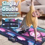 NNETM Double Dance Mat Music Light Exercise Toy
